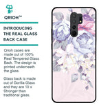 Elegant Floral Glass Case for Poco M2