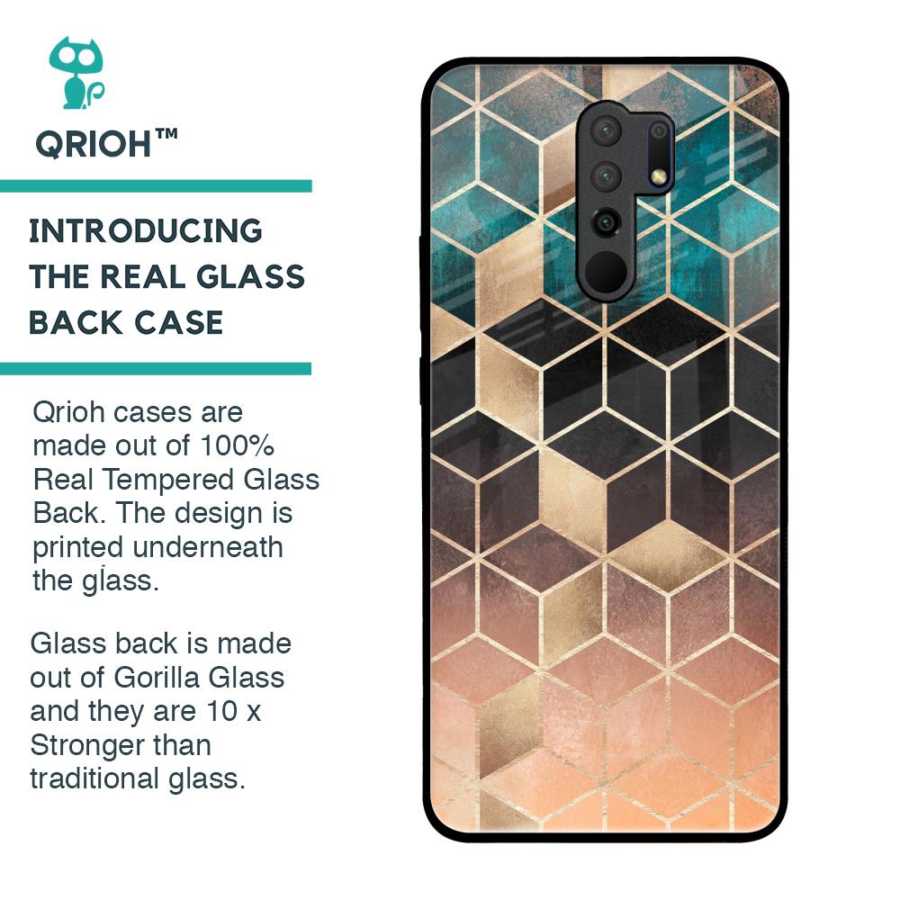Bronze Texture Glass Case for Poco M2