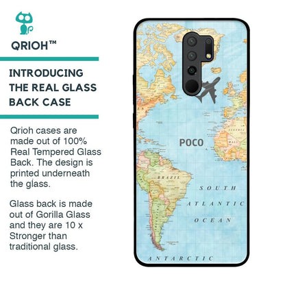 Fly Around The World Glass Case for Poco M2