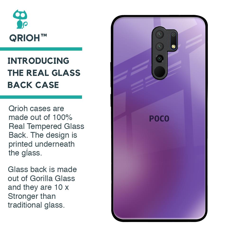 Ultraviolet Gradient Glass Case for Poco M2