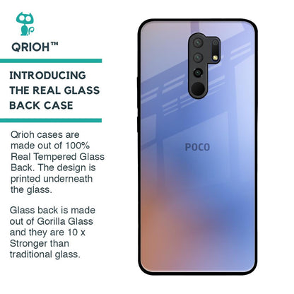 Blue Aura Glass Case for Poco M2