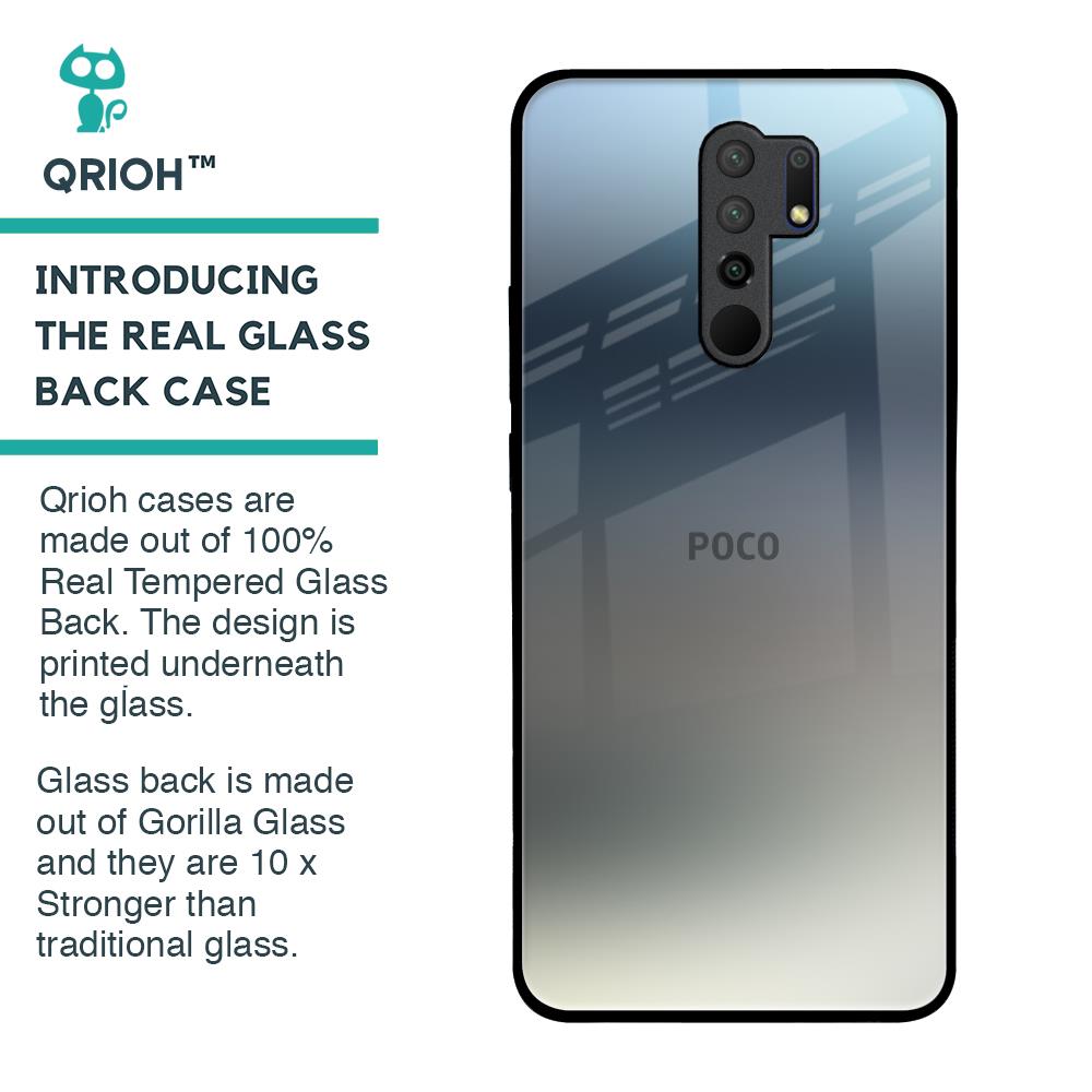 Tricolor Ombre Glass Case for Poco M2
