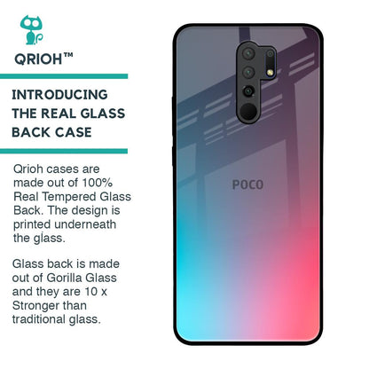 Rainbow Laser Glass Case for Poco M2