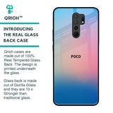 Blue & Pink Ombre Glass case for Poco M2