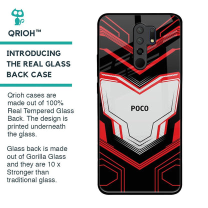 Quantum Suit Glass Case For Poco M2
