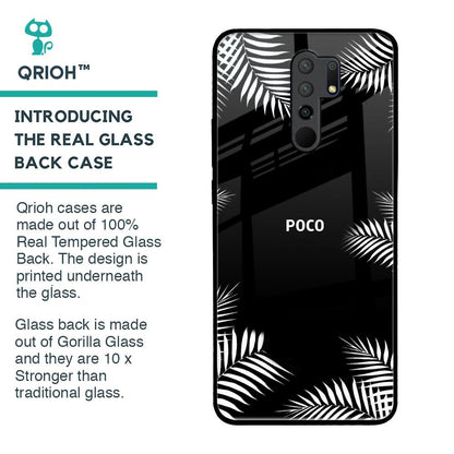 Zealand Fern Design Glass Case For Poco M2