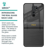 Grey Metallic Glass Case For Poco M2