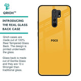 Fluorescent Yellow Glass case for Poco M2