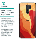 Magma Color Pattern Glass Case for Poco M2