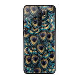 Peacock Feathers Poco M2 Glass Cases & Covers Online