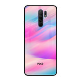 Colorful Waves Poco M2 Glass Cases & Covers Online