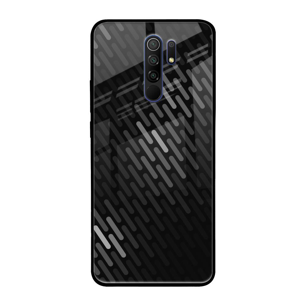 Dark Abstract Pattern Poco M2 Glass Cases & Covers Online