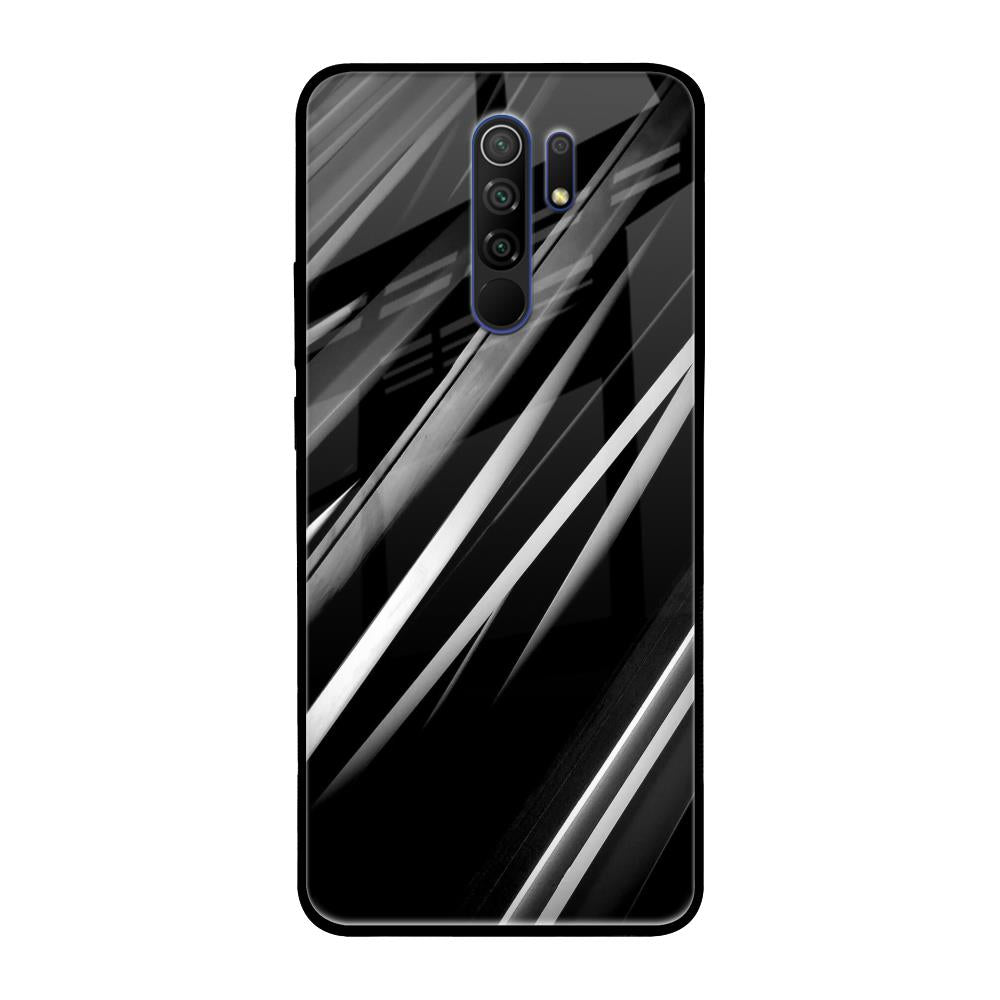 Black & Grey Gradient Poco M2 Glass Cases & Covers Online