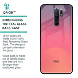 Sunset Orange Glass Case for Poco M2