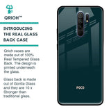 Hunter Green Glass Case For Poco M2