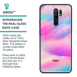 Colorful Waves Glass case for Poco M2