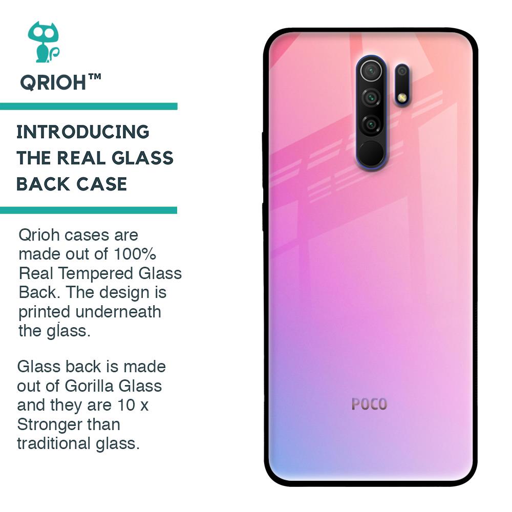 Dusky Iris Glass case for Poco M2
