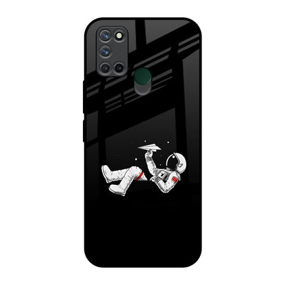 Space Traveller Realme 7i Glass Back Cover Online