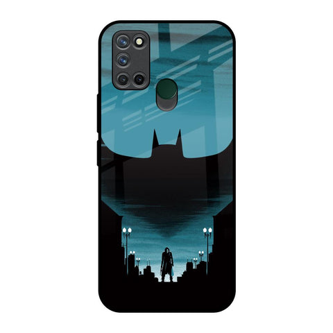 Cyan Bat Realme 7i Glass Back Cover Online