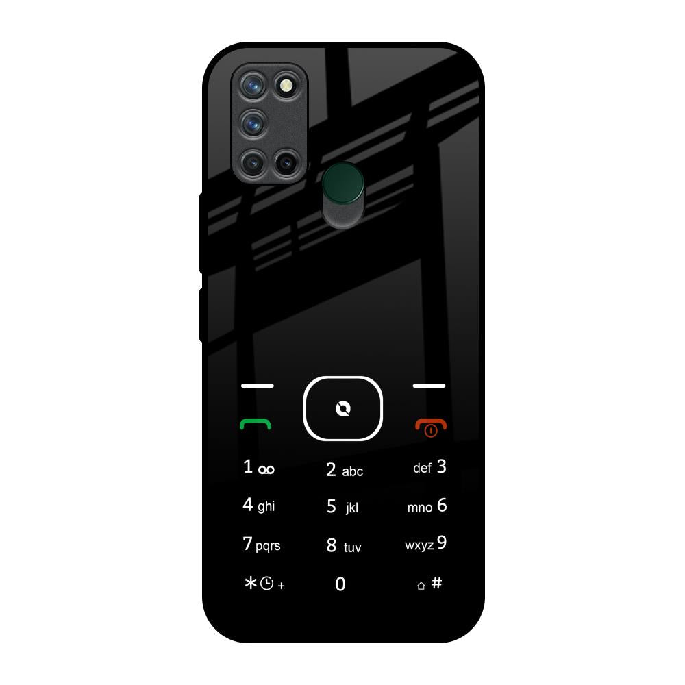 Classic Keypad Pattern Realme 7i Glass Back Cover Online