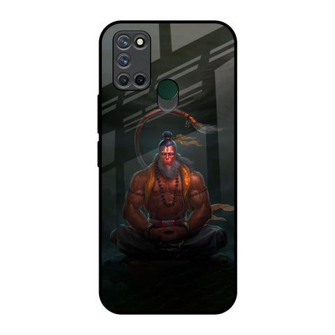 Lord Hanuman Animated Realme 7i Glass Back Cover Online