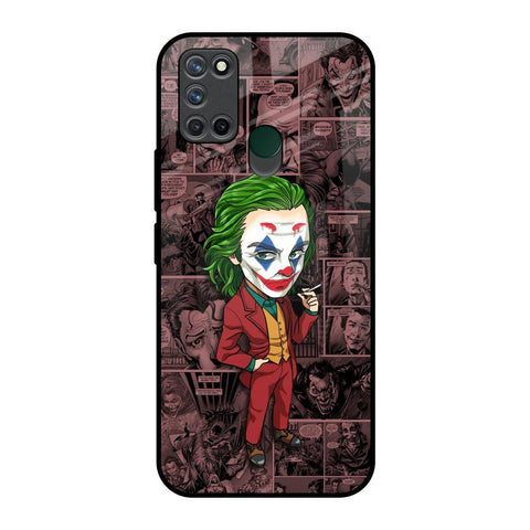 Joker Cartoon Realme 7i Glass Back Cover Online