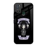 Touch Me & You Die Realme 7i Glass Back Cover Online