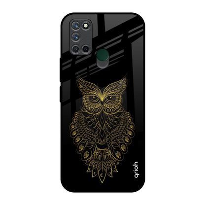 Golden Owl Realme 7i Glass Back Cover Online