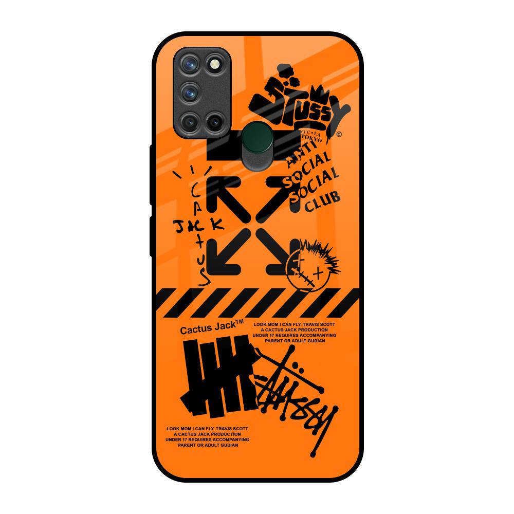 Anti Social Club Realme 7i Glass Back Cover Online