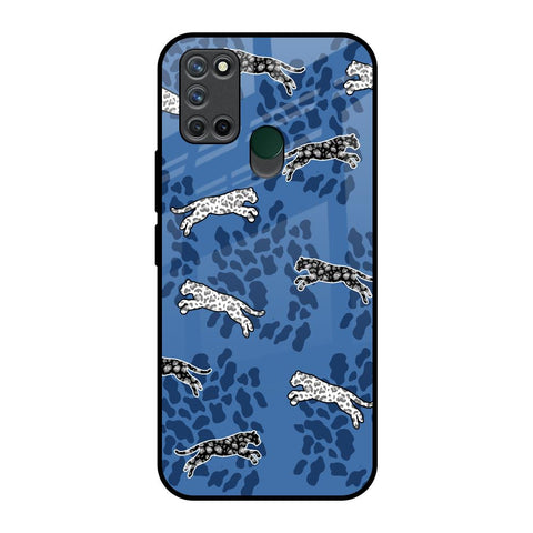 Blue Cheetah Realme 7i Glass Back Cover Online