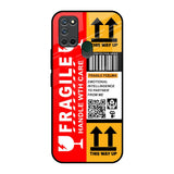 Handle With Care Realme 7i Glass Back Cover Online