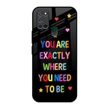 Magical Words Realme 7i Glass Back Cover Online