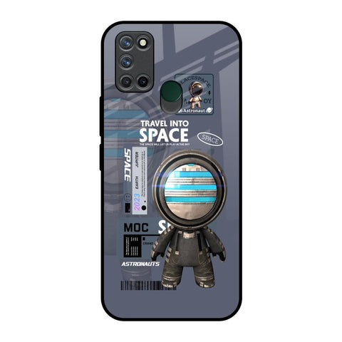 Space Travel Realme 7i Glass Back Cover Online