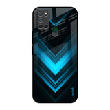 Vertical Blue Arrow Realme 7i Glass Back Cover Online