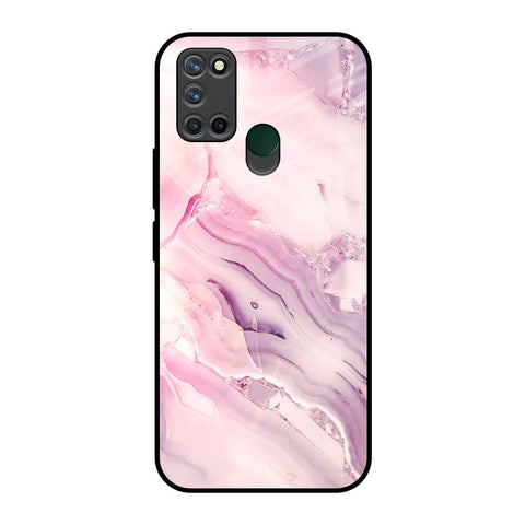 Diamond Pink Gradient Realme 7i Glass Back Cover Online
