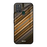 Diagonal Slash Pattern Realme 7i Glass Back Cover Online