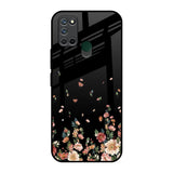Floating Floral Print Realme 7i Glass Back Cover Online