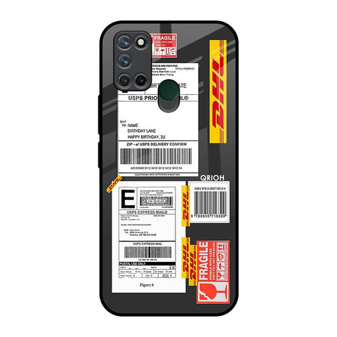 Cool Barcode Label Realme 7i Glass Back Cover Online