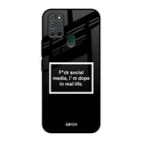 Dope In Life Realme 7i Glass Back Cover Online