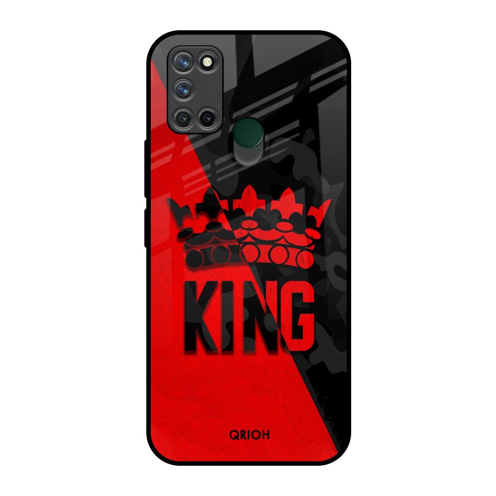 I Am A King Realme 7i Glass Back Cover Online