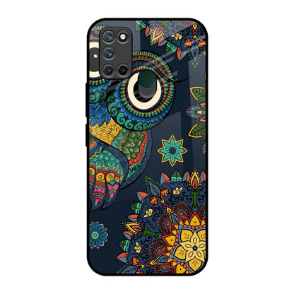 Owl Art Realme 7i Glass Back Cover Online