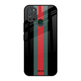 Vertical Stripes Realme 7i Glass Back Cover Online