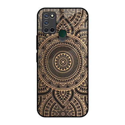 Luxury Mandala Realme 7i Glass Back Cover Online