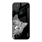 Kitten Mandala Realme 7i Glass Back Cover Online