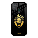 Lion The King Realme 7i Glass Back Cover Online