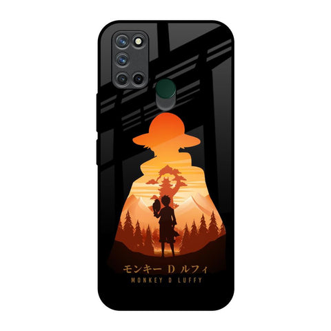 Luffy One Piece Realme 7i Glass Back Cover Online