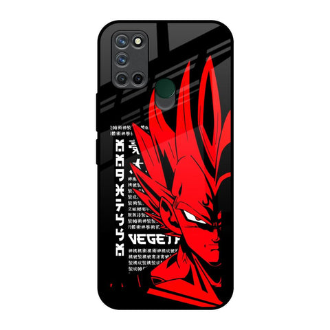 Red Vegeta Realme 7i Glass Back Cover Online