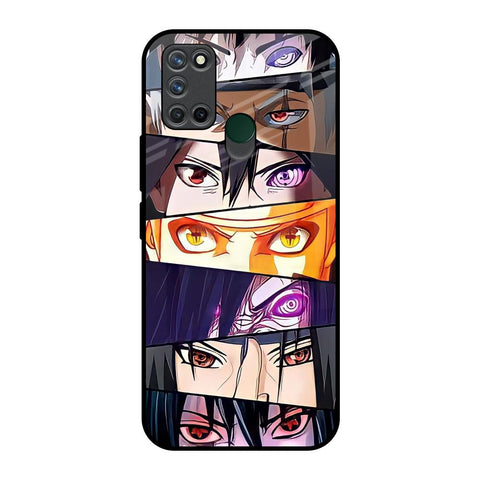 Anime Eyes Realme 7i Glass Back Cover Online