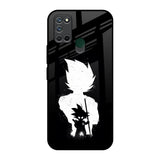 Monochrome Goku Realme 7i Glass Back Cover Online