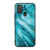 Ocean Marble Realme 7i Glass Back Cover Online